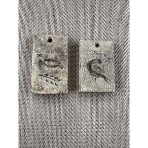 Primitive Carved Wood Bird Folk Art Wall Plaques Americana